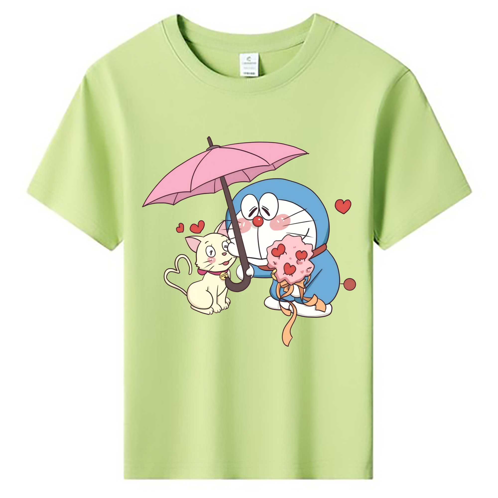 （画像用） ドラえもん Doraemon 綿100％キッズTシャツ（フロントプリント）